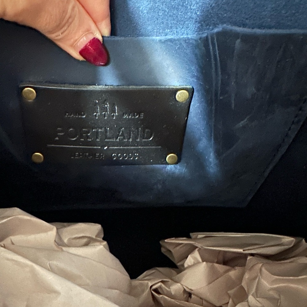 Portland leather tote bag - Picture 3 of 7